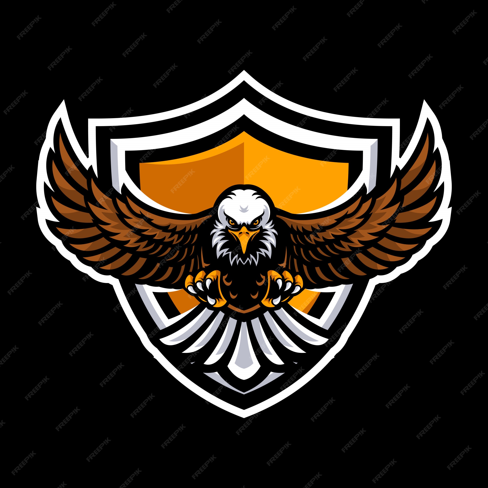 Premium Vector | Eagle logo for a sport team