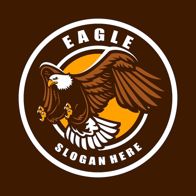 Vettore logo eagle per una squadra sportiva