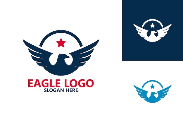 Eagle logo template design vector, embleem, ontwerpconcept, creatief symbool, pictogram