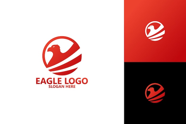 Eagle logo template design vettoriale, emblema, concetto di design, simbolo creativo, icona