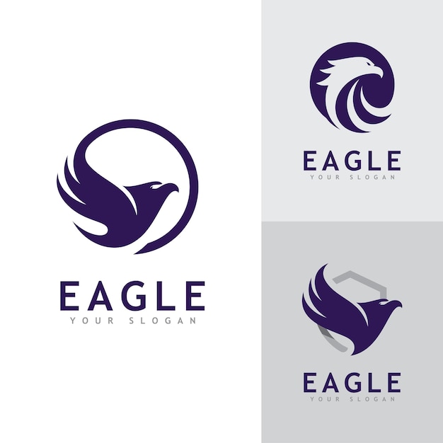 Eagle logo vector creative eagle icon template illustration