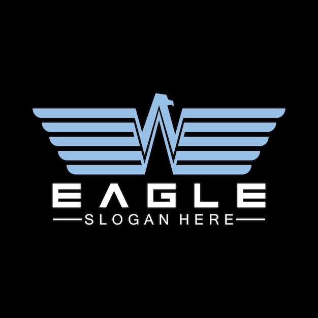 Vector eagle logo vector design falcon logotype template hawk illustration