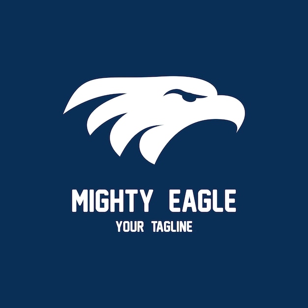 eagle logo vector icon illustration design logo for emblem badge and community