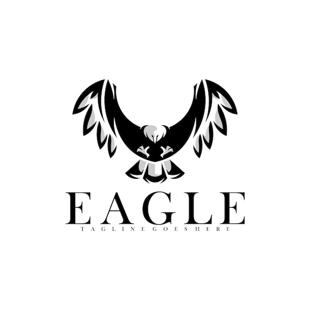 Eagle logo vector illustratie ontwerp creatief ontwerp sjabloon