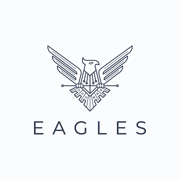 Eagle-logo vector ontwerpsjabloon