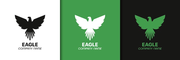 Vector eagle logo voor bedrijfsontwerp eagle of hawk icoonontwerp eagle emblemen of eagle logo's collectie falcon hawk eagle iconen zakelijk logo bedrijf