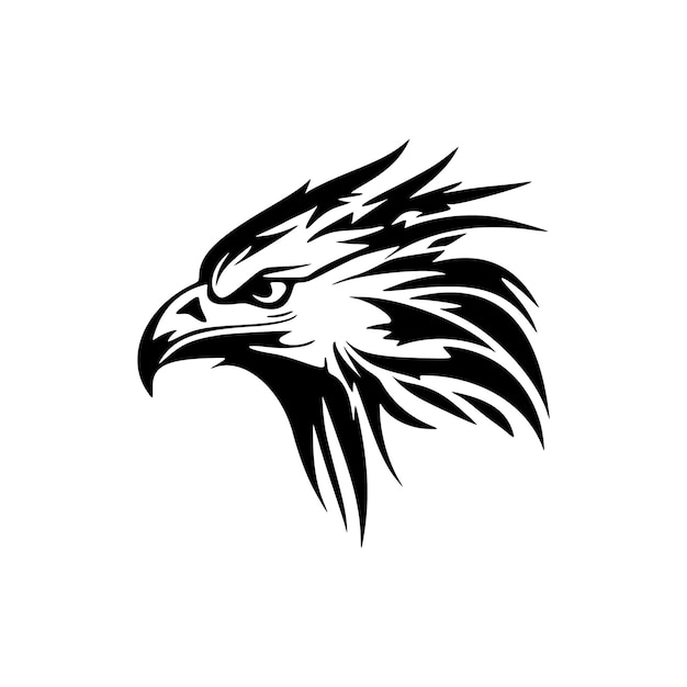 Eagle logo with black and white vector artwork