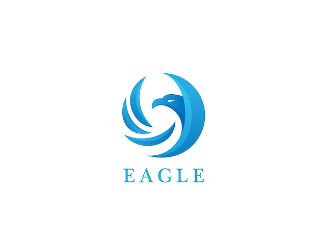 Vector eagle logo with the title'eagle '