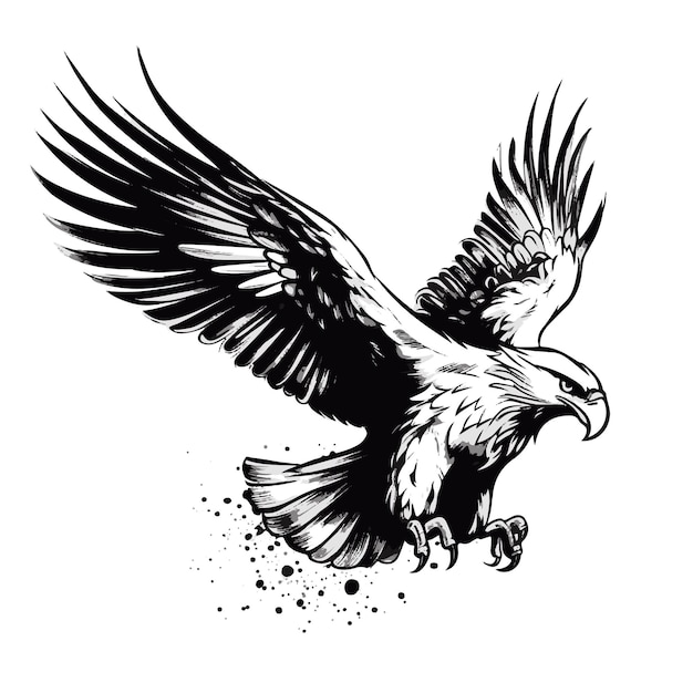 Vector eagle majesty striking vector illustration of the bald eagle