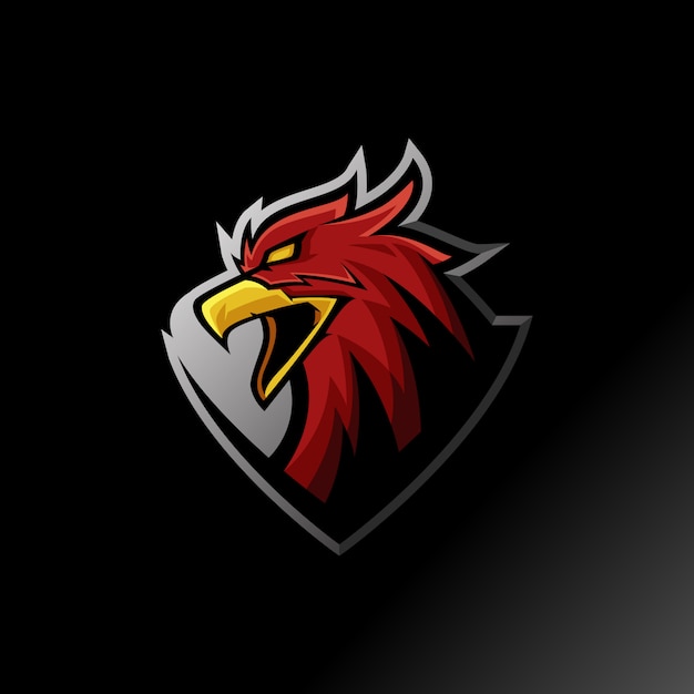 Eagle mascot esporrt logo illustration