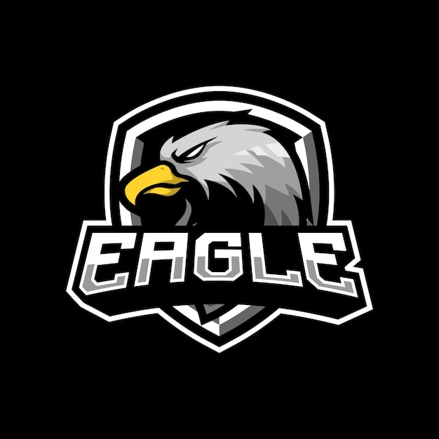 Eagle mascot logo design illustration for sport or e-sport team