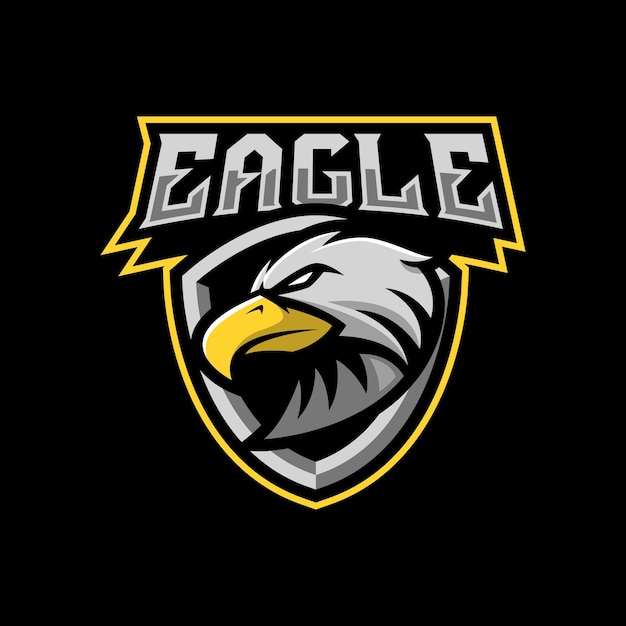 Eagle mascot logo design illustration for sport or e-sport team