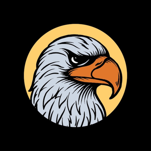 eagle mascot vector illustration
