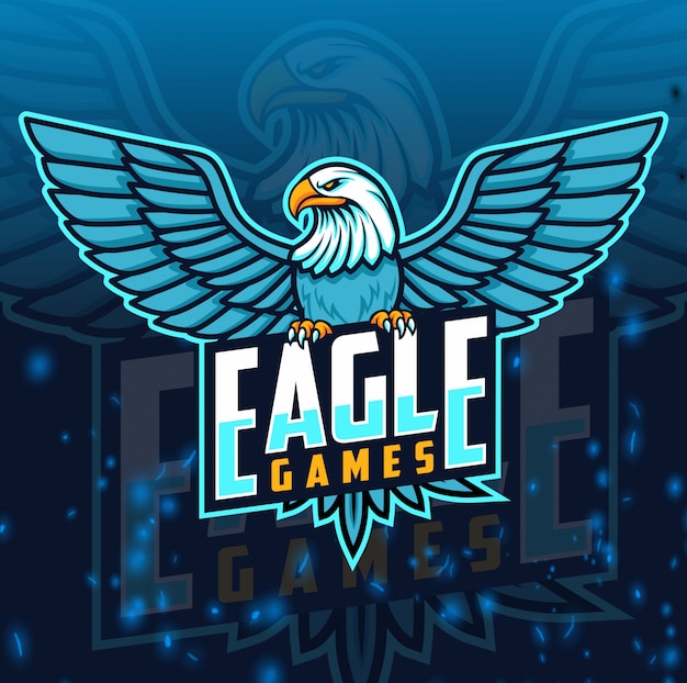 Eagle mascotte esport logo