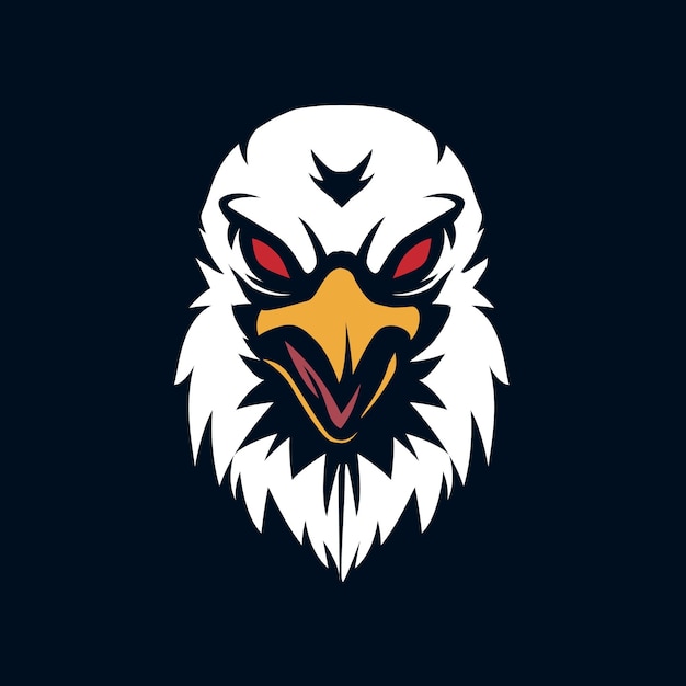 Eagle mascotte gaming logo afbeelding