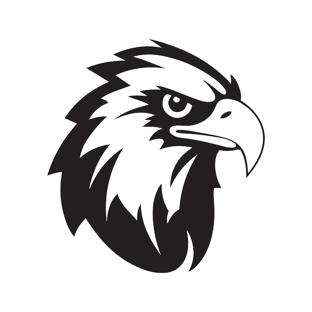 Eagle mascotte logo hand getekende illustratie Geschikt voor Logo Wallpaper Banner Achtergrond Kaart Boek Illustratie TShirt Design Sticker Cover etc