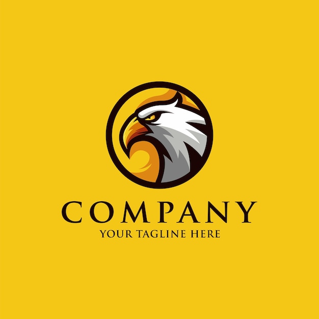 Eagle mascotte logo ontwerp vector