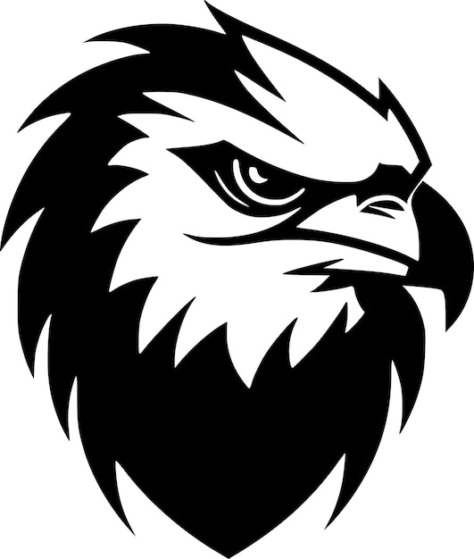 Eagle Minimalist and Flat Logo Vector illustration