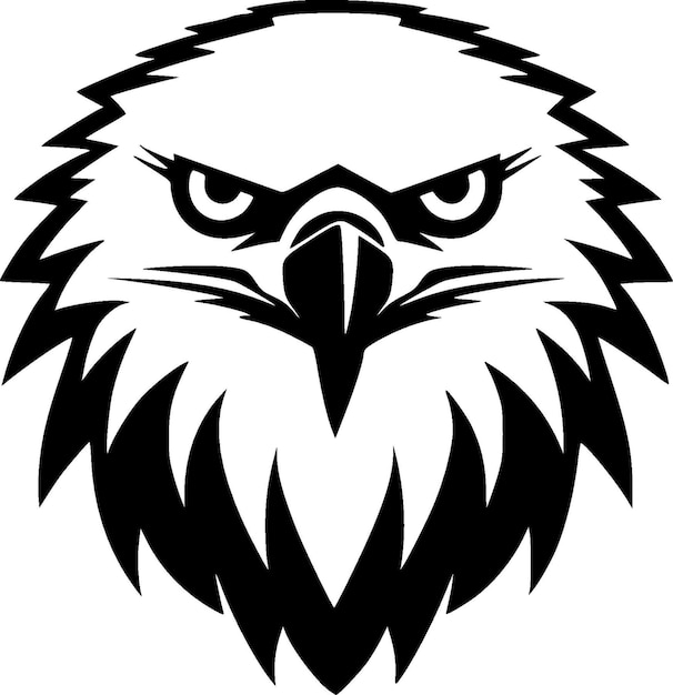 Eagle Minimalist and Flat Logo Vector illustration