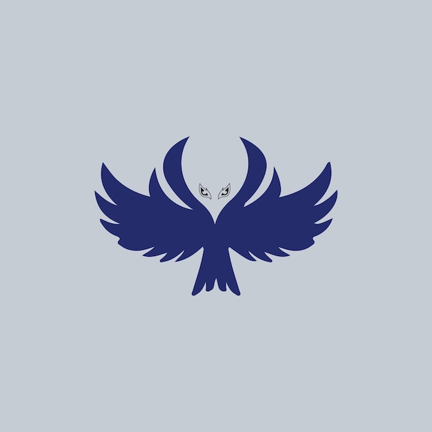 Eagle negatief logo ontwerp