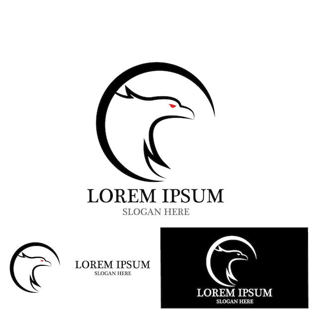 Eagle pictogram vector illustratie sjabloonontwerp