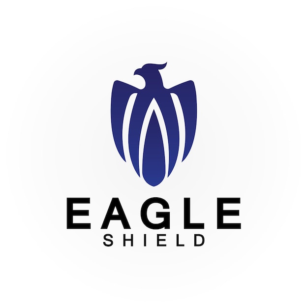 Eagle schild logo ontwerp havik hoofd vector embleem logo element vogel valk embleem vector pictogram