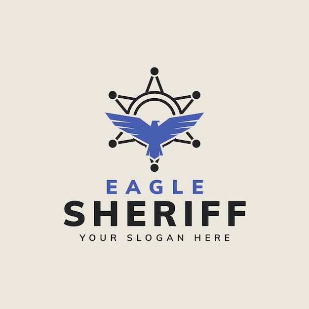 Eagle sheriff logo design