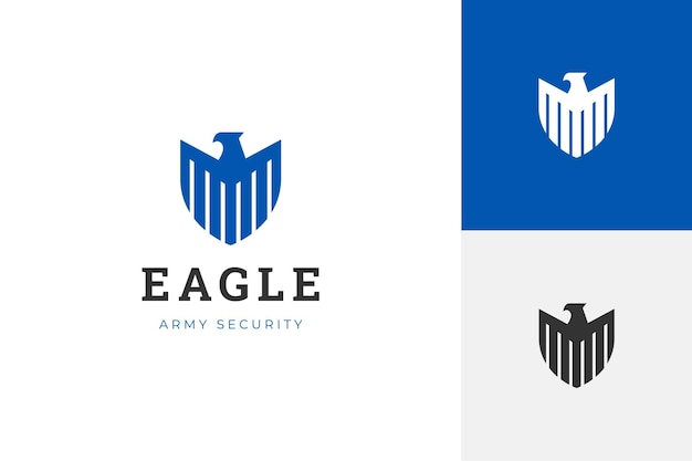 Eagle shield logo design phoenix vector emblem logo element bird falcon vector wings logo template