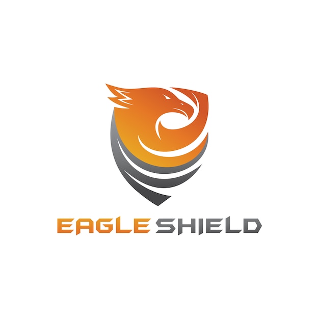 Eagle shield logo vector