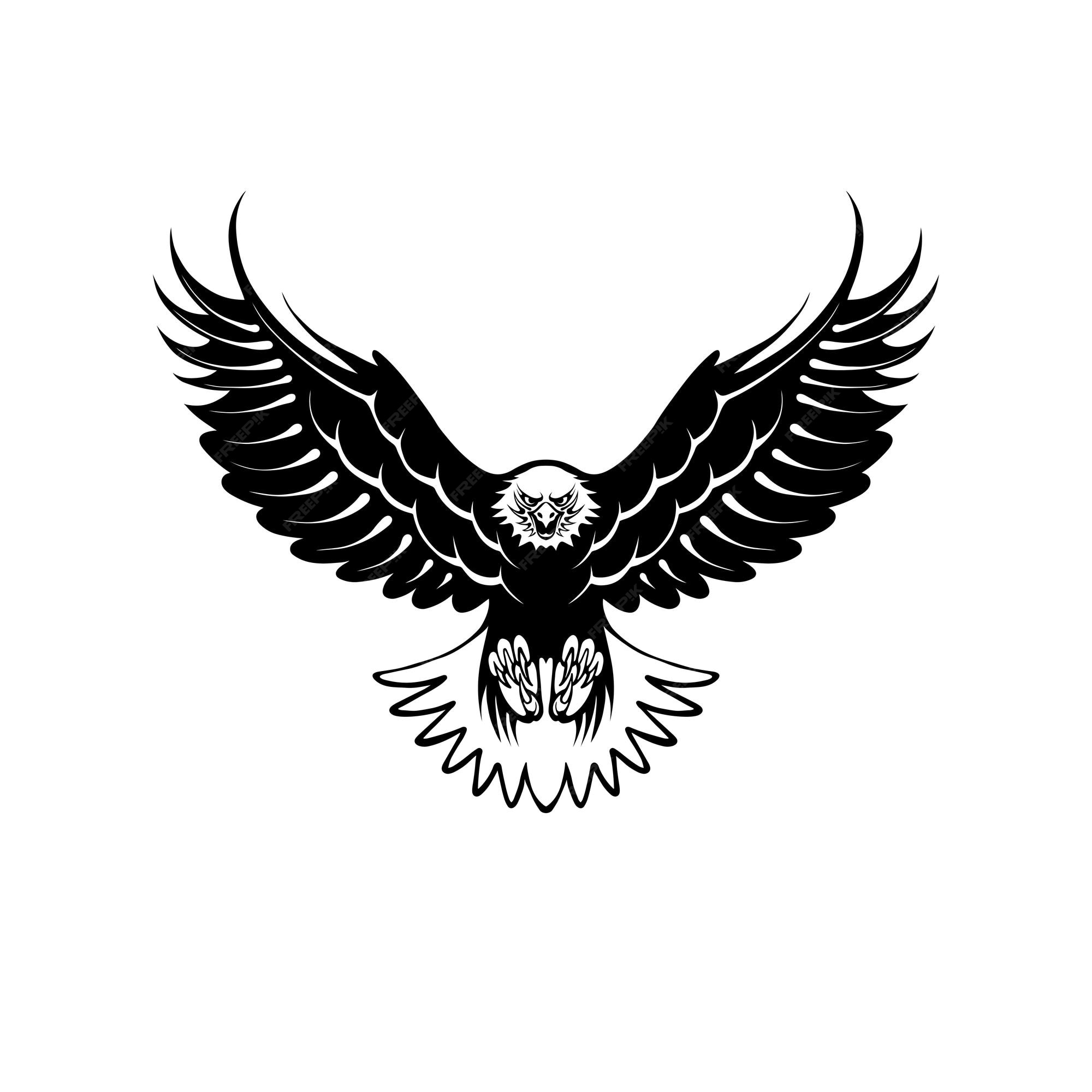 Premium Vector | Eagle silhouette logo vector asset