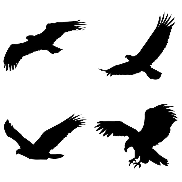 Vector eagle silhouette