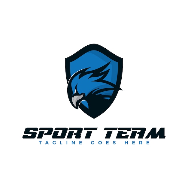 шаблон дизайна логотипа eagle sport.