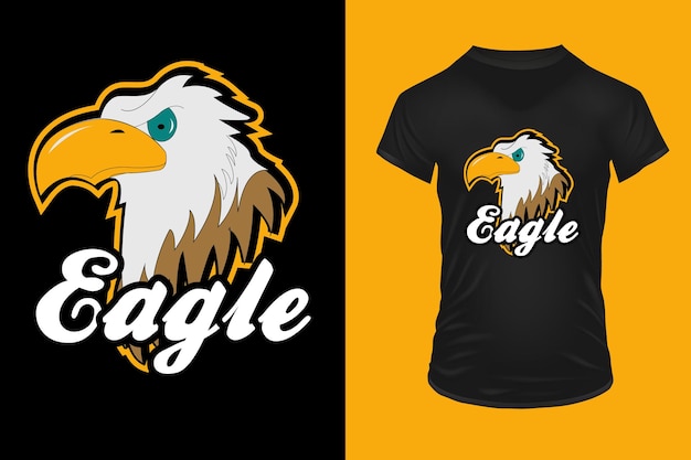 eagle t shirt design Premium Vector