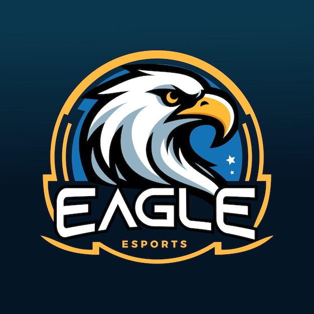 Вектор Логотип команды eagle esport
