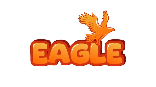 Eagle Typography Text Effect Design