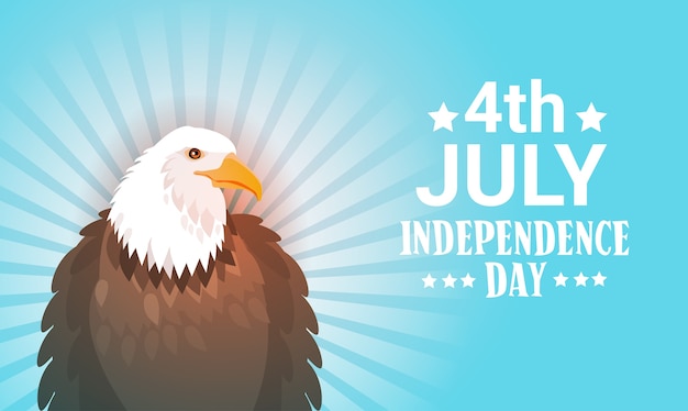 Vector eagle united states independence day