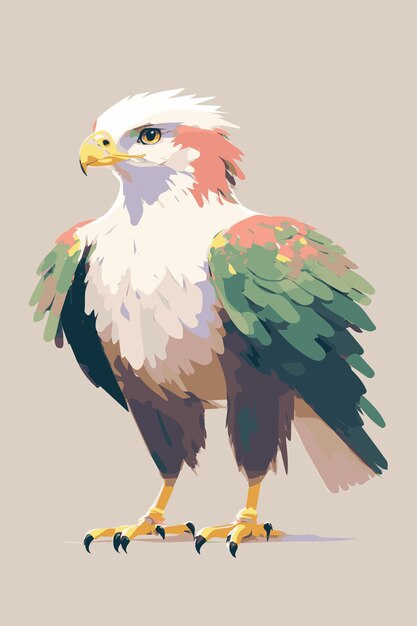 eagle vector art drawing beautiful hand drawn american eagle majestic bird with wings and feathers