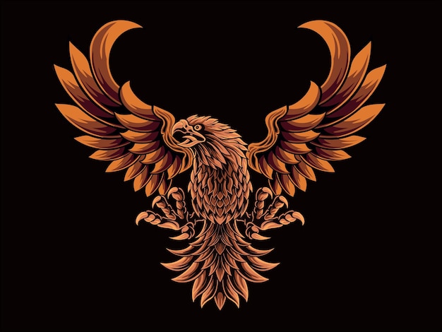 eagle vector design color editable