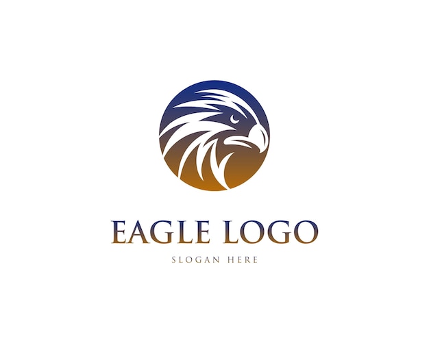 Векторный шаблон дизайна логотипа иконы орла