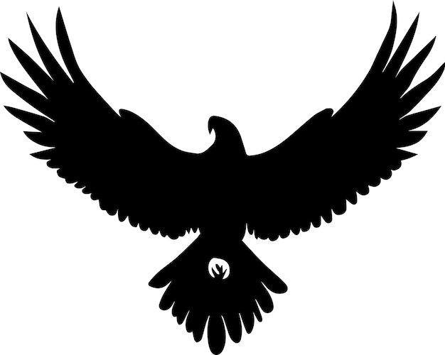 Eagle vector silhouette illustration