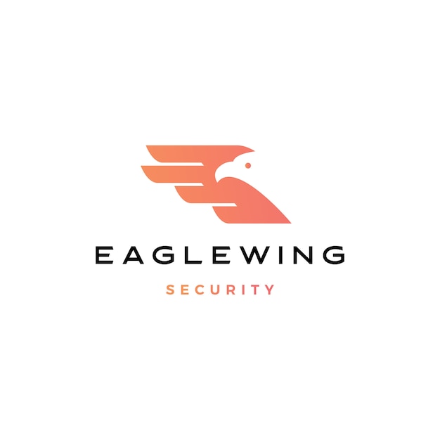 Eagle wing bird logo icon illustration