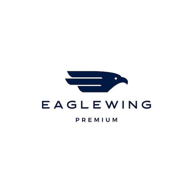 Eagle wing bird logo   icon  template