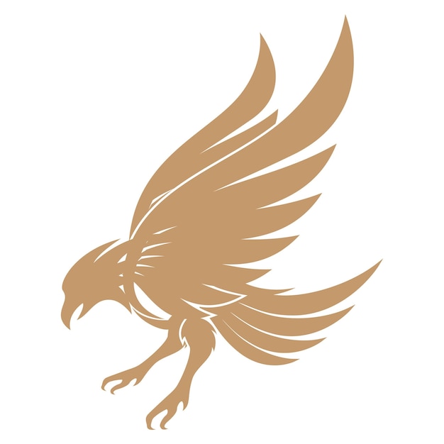 Eagle wings illustration logo