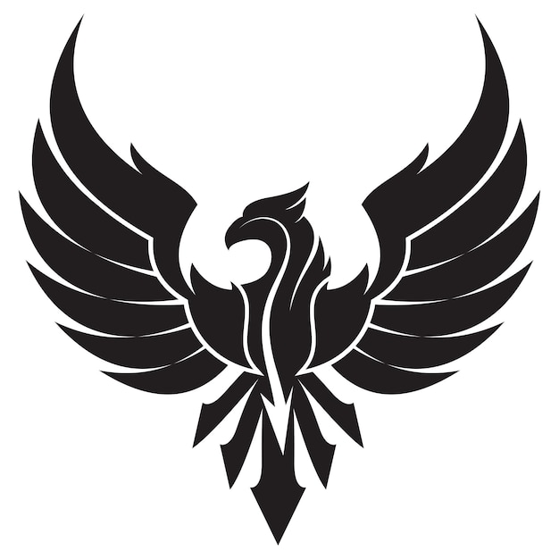 Eagle wings illustration logo