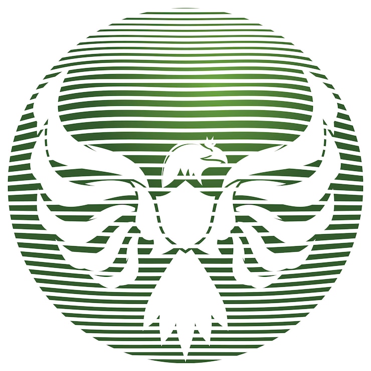 वेक्टर eagle wings illustration logo