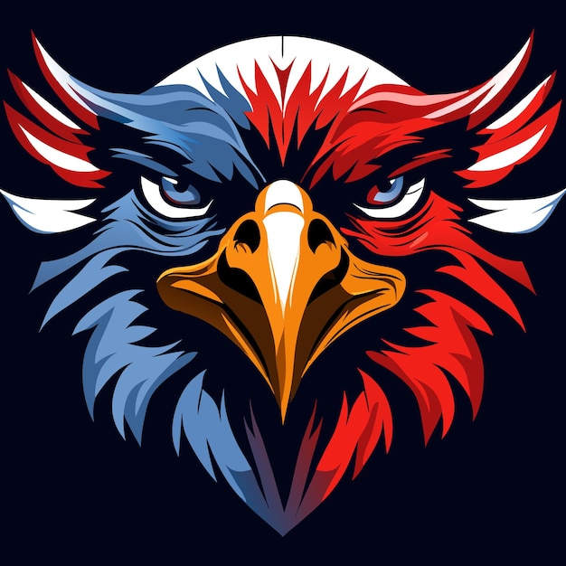 Eagle with the Stars and Stripes