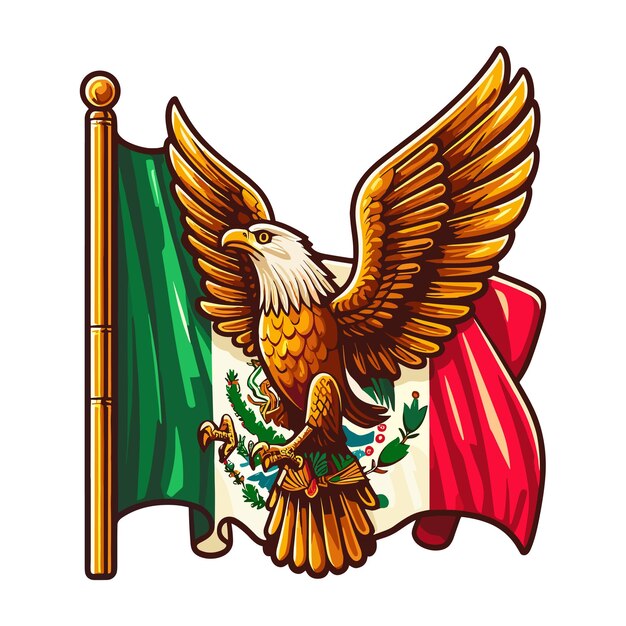 Vector a eagle with the word eagle on it
