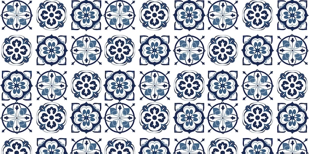 eamless tiles background in portuguese style