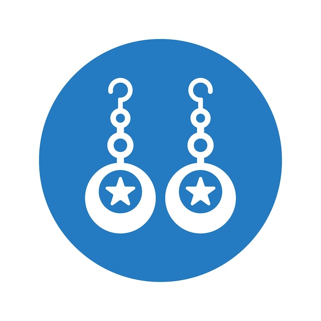 Vector ear fashion jewellery icon