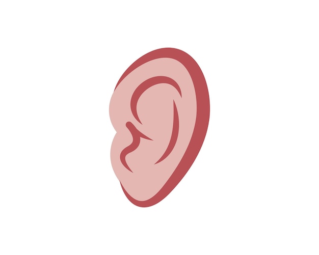 Ear logo icon vector design illustration template